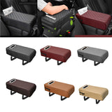 Maxbell Armrest Box Mats Multifunctional with Storage Pocket Universal Arm Rest Pad black