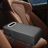 Maxbell Armrest Box Mats Multifunctional with Storage Pocket Universal Arm Rest Pad black