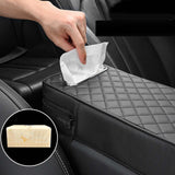 Maxbell Armrest Box Mats Multifunctional with Storage Pocket Universal Arm Rest Pad black