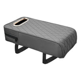 Maxbell Armrest Box Mats Multifunctional with Storage Pocket Universal Arm Rest Pad grey