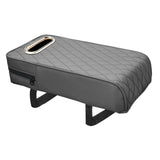 Maxbell Armrest Box Mats Multifunctional with Storage Pocket Universal Arm Rest Pad grey