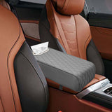 Maxbell Armrest Box Mats Multifunctional with Storage Pocket Universal Arm Rest Pad grey