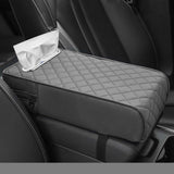 Maxbell Armrest Box Mats Multifunctional with Storage Pocket Universal Arm Rest Pad grey