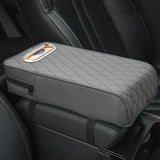Maxbell Armrest Box Mats Multifunctional with Storage Pocket Universal Arm Rest Pad grey