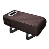 Maxbell Armrest Box Mats Multifunctional with Storage Pocket Universal Arm Rest Pad mocha brown