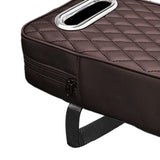 Maxbell Armrest Box Mats Multifunctional with Storage Pocket Universal Arm Rest Pad mocha brown