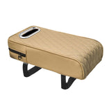 Maxbell Armrest Box Mats Multifunctional with Storage Pocket Universal Arm Rest Pad beige