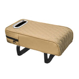 Maxbell Armrest Box Mats Multifunctional with Storage Pocket Universal Arm Rest Pad beige