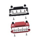 Maxbell Power Distribution Block Bus Bar Terminal Block for Solar Wiring Marine Black Red M8 5 16
