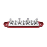 Maxbell Power Distribution Block Bus Bar Terminal Block for Solar Wiring Marine Black Red M10 3 8