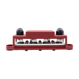 Maxbell Power Distribution Block Bus Bar Terminal Block for Solar Wiring Marine Black Red M10 3 8