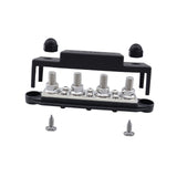 Maxbell Power Distribution Block Bus Bar Terminal Block for Solar Wiring Marine Black Red M10 3 8