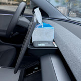 Maxbell Center Console Organizer Tray Screen Rear Phone Holder Tray for Model 3 Black