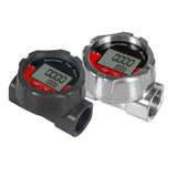 Maxbell Fuel Flow Meter 1 inch NPT Thread Waterproof Multipurpose Oil Fuel Flowmeter Black