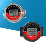 Maxbell Fuel Flow Meter 1 inch NPT Thread Waterproof Multipurpose Oil Fuel Flowmeter Black