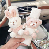 Maxbell Car Seat Belt Strap Cover Auto Seat Belt Cover for All Cars Women Girls Bear