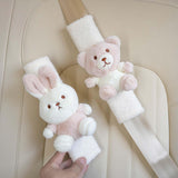 Maxbell Car Seat Belt Strap Cover Auto Seat Belt Cover for All Cars Women Girls Bear