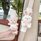 Maxbell Car Seat Belt Strap Cover Auto Seat Belt Cover for All Cars Women Girls Bear