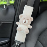 Maxbell Car Seat Belt Strap Cover Auto Seat Belt Cover for All Cars Women Girls Bear