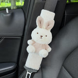 Maxbell Car Seat Belt Strap Cover Auto Seat Belt Cover for All Cars Women Girls Rabbit