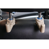 Maxbell Car Headrest Hidden Hook Durable Storage Organizer for Grocery Coat Bag Beige