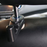 Maxbell Car Headrest Hidden Hook Durable Storage Organizer for Grocery Coat Bag Black