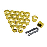 Maxbell 20 Pieces Car Wheel Lug Nut Caps 21mm with Removal Clip Wheel Bolt Dust Caps
