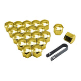 Maxbell 20 Pieces Car Wheel Lug Nut Caps 21mm with Removal Clip Wheel Bolt Dust Caps