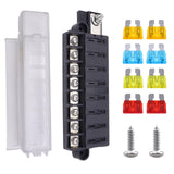 Maxbell 8 Way Fuse Holder RV Yacht Fuse Box for RV Agricultural Vehicles