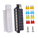Maxbell 8 Way Fuse Holder RV Yacht Fuse Box for RV Agricultural Vehicles