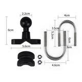 Maxbell Motorcycle Handlebar U Bolt Mount Base Kit for Phone Holder
