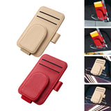 Maxbell Car Sun Visor Sunglasses Holder Automotive Accessories Small Sunglasses Clip Apricot