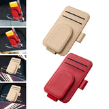 Maxbell Car Sun Visor Sunglasses Holder Automotive Accessories Small Sunglasses Clip Apricot