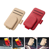 Maxbell Car Sun Visor Sunglasses Holder Automotive Accessories Small Sunglasses Clip Apricot