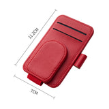 Maxbell Car Sun Visor Sunglasses Holder Automotive Accessories Small Sunglasses Clip Red