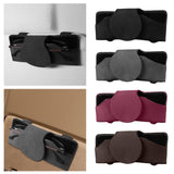 Maxbell Sunglasses Holder for Car Sun Visor Durable Travel Document Holder Universal black