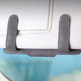 Maxbell Sunglasses Holder for Car Sun Visor Durable Travel Document Holder Universal black
