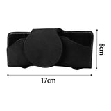Maxbell Sunglasses Holder for Car Sun Visor Durable Travel Document Holder Universal black