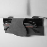 Maxbell Sunglasses Holder for Car Sun Visor Durable Travel Document Holder Universal gray