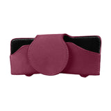 Maxbell Sunglasses Holder for Car Sun Visor Durable Travel Document Holder Universal red