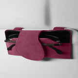 Maxbell Sunglasses Holder for Car Sun Visor Durable Travel Document Holder Universal red