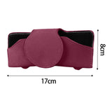 Maxbell Sunglasses Holder for Car Sun Visor Durable Travel Document Holder Universal red