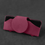 Maxbell Sunglasses Holder for Car Sun Visor Durable Travel Document Holder Universal red