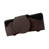 Maxbell Sunglasses Holder for Car Sun Visor Durable Travel Document Holder Universal brown