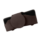 Maxbell Sunglasses Holder for Car Sun Visor Durable Travel Document Holder Universal brown