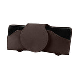 Maxbell Sunglasses Holder for Car Sun Visor Durable Travel Document Holder Universal brown