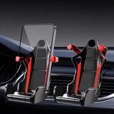 Maxbell Car Vent Phone Mount Stable Fits Most Smartphones Mini Universal Phone Stand Red