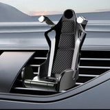 Maxbell Car Vent Phone Mount Stable Fits Most Smartphones Mini Universal Phone Stand Silver