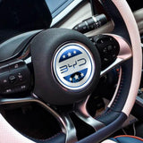 Maxbell Car Steering Wheel Emblem Sticker 9.5cm Auto Interior Accessory for Byd blue