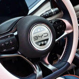 Maxbell Car Steering Wheel Emblem Sticker 9.5cm Auto Interior Accessory for Byd black
